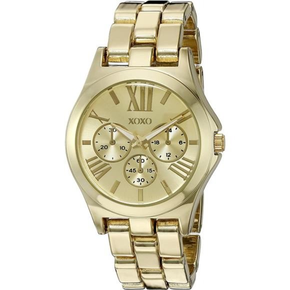 Women's Quartz Metal and Alloy Watch, Color Gold-Toned - Picture 1 of 3